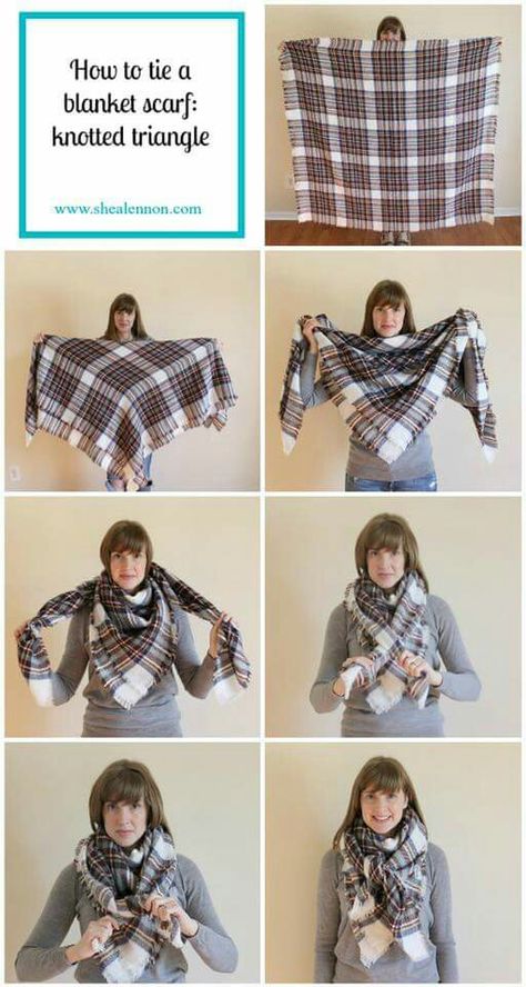 Tie A Blanket Scarf, How To Wear A Blanket Scarf, Ways To Tie Scarves, Underneath Hair, Scarf Knots, Mode Tips, Ways To Wear A Scarf, How To Wear A Scarf, Oversized Scarf