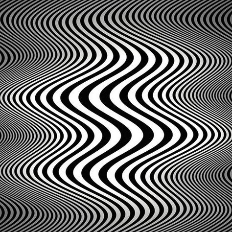 Op art waves (Tribute to Bridget Riley) Illusion Kunst, Opt Art, Bridget Riley, Art Optical, Art Worksheets, Optical Art, Optical Illusions Art, Principles Of Art, Tableau Art