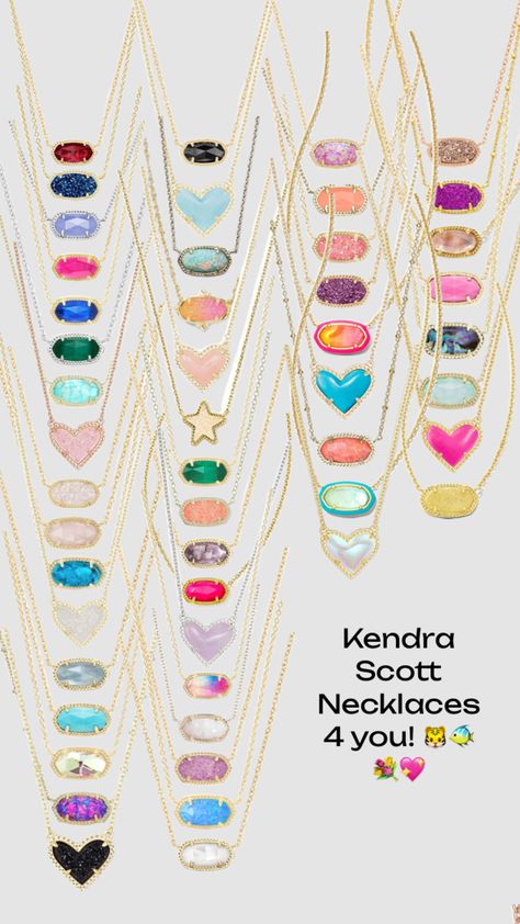 Kendra Scott Necklaces ! <3 #preppy #kendrascottnecklace #fyp #followme Preppy Necklaces, Preppy Shuffles, Cute Athletic Outfits, Preppy Accessories, Accessory Inspo, Preppy Jewelry, My Needs, Birthday Items, Sleepover Things To Do