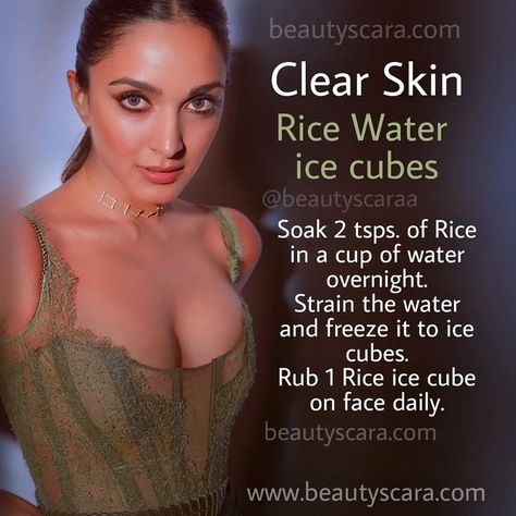 Rice Ice Cubes For Face, Turmeric Ice Cubes, Rice Turmeric, Yogurt Honey, Face Care Tips, Natural Skin Care Remedies, Beauty Diet, Diy Skin Care Routine, Natural Face Skin Care