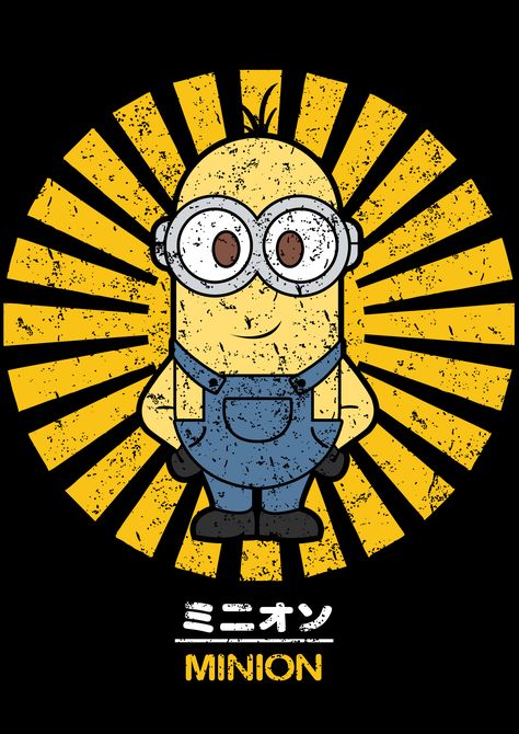 Wear this Minions Kevin Retro Vintage t-shirt as part of a costume or casual clothing. Minions Merchandise, Minion T Shirt, Tshirt Prints, Cartoons Characters, Cartoon Graphics, Funny Cartoon Characters, Graphic Tshirt Design, Simple Graphic, Casual Clothing