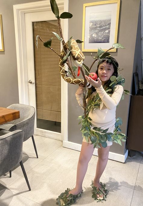 Adam costume for the Bible character costume Bible Costume Ideas, Adam Eve Costume, Bible Costumes For Kids, Bible Halloween Costumes, Diy Bible Character Costumes, Bible Character Costumes Kids, Eve Costume Diy, Bible Characters Costumes, Christian Halloween Costumes