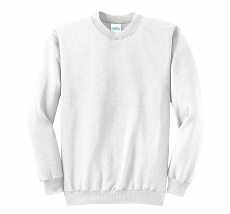 Sweatshirt White, White Sweatshirt, Printed Sweatshirts, Types Of Shirts, Custom Clothes, Crewneck Sweatshirt, Crew Neck Sweatshirt, Sweatshirts Hoodie, Crew Neck