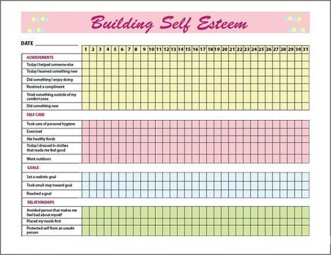 Self Esteem Building, Self Esteem Worksheets, Self Esteem Activities, Bullet Journal Tracker, Building Self Esteem, Counseling Activities, Health Journal, Therapy Worksheets, Journal Printable