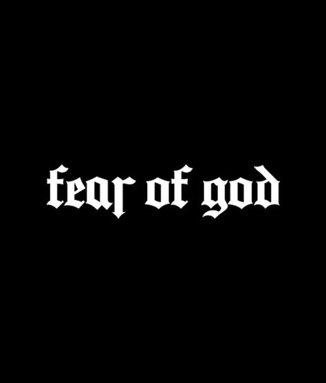 Fear God Wallpaper, Fear Of God Wallpaper, Dues Vult, Fear God Tattoo Men, God Wallpaper Iphone, Fear Of God Hoodie, Quote Tshirts, Fear God, God Wallpaper