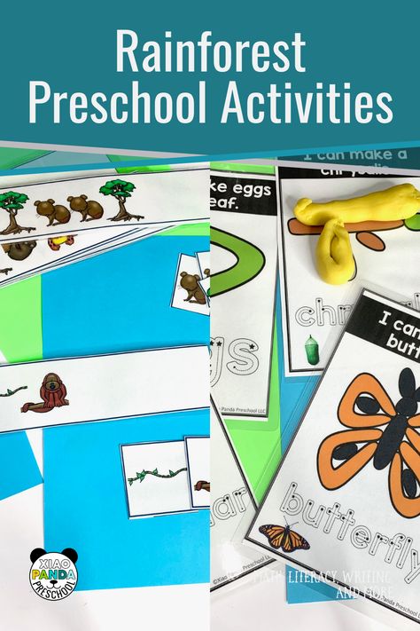 Rainforest Activities Preschool, Rainforest Preschool, Rainforest Home, Rainforest Activities, Rainforest Theme, Animal Lessons, Preschool Letter, Preschool Teachers, Rainforest Animals