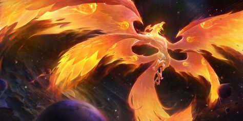 ArtStation - Phoenix, 陈乐家 Mystical Animals, Phoenix Art, Fantasy Beasts, 다크 판타지, Fire Art, Monster Concept Art, Creature Drawings, Riot Games, Fantasy Creatures Art