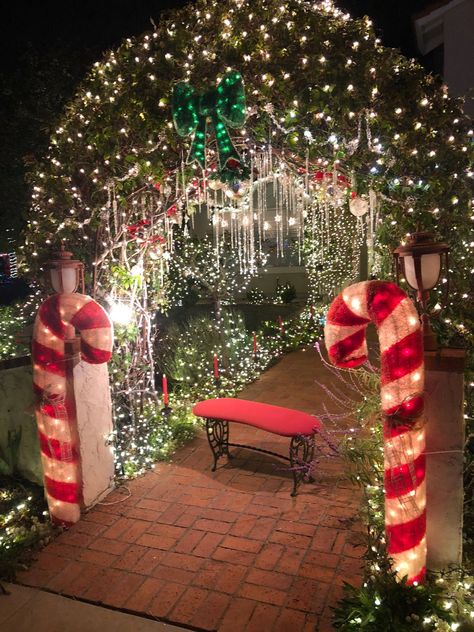 Outdoor Christmas Party, Christmas Arch, Christmas Lights Outside, Hanging Christmas Lights, Best Christmas Lights, Christmas House Lights, Christmas Sparkle, Lights Ideas, Lighting Tips