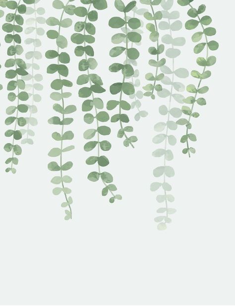 Fern Bathroom, Sage Prints, Decoration For Wall, Hanging Leaf, Botanical Background, Digital Art Gift, Green Wallpapers, Wall Design Ideas, Leaf Decoration