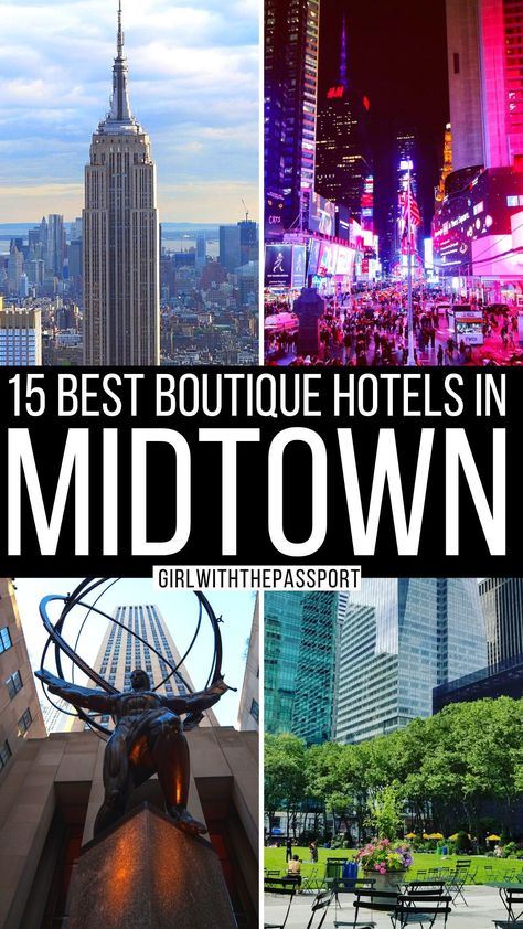 15 Best Boutique Hotels in Midtown NYC in 2023 + Secret Local Tips Nyc Boutique Hotel, M Social Hotel New York, Where To Stay In Manhattan, New York Hotels Affordable, Best Places To Stay In Nyc, Best Boutique Hotels In Nyc, Best Hotels In Midtown Nyc, Nyc Hotels Manhattan, Where To Stay In New York City