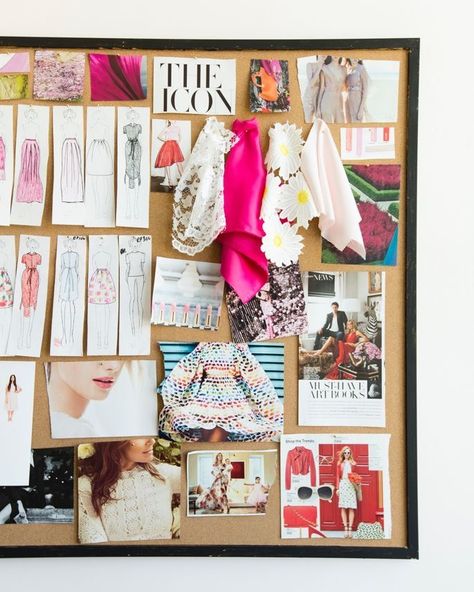 Rachel Parcell Pink Peonies, Fashion Design Inspiration Board, Fashion Design Inspiration, Design Studio Workspace, Design Studio Office, Fashion Designer Studio, Rachel Parcell, Desain Editorial, Fashion Design Sketchbook