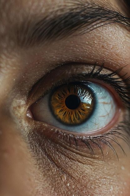 Photo photo realistic image of an eye | Premium Photo #Freepik #photo Human Eye Photography, Close Up Eye, Eye Images, Photography Indian, Eye Close Up, Video Mockup, Eye Photography, Human Eye, Card Banner