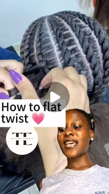 Flat Twist With Added Hair, Flat Twist Updo With Extensions, 4 Cornrows Natural Hair, Flat Twist Styles For Kids, Stitch Flat Twist, Cute Easy Cornrow Hairstyles, Flat Twist Low Bun Natural Hair, Flat Twist On Short Natural Hair, Flat Twist Cornrows Natural Hair