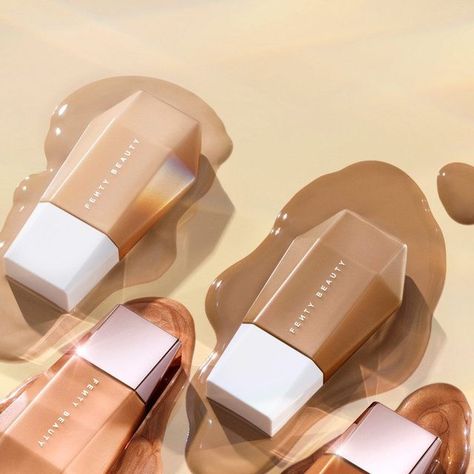 Fenty Blurring Skin Tint, Fenty Tint, Fenty Beauty Skin Tint, Fenty Skin Tint, Tinted Foundation, Angelic Beauty, Summer Wishlist, Dream Makeup, Product Photoshoot