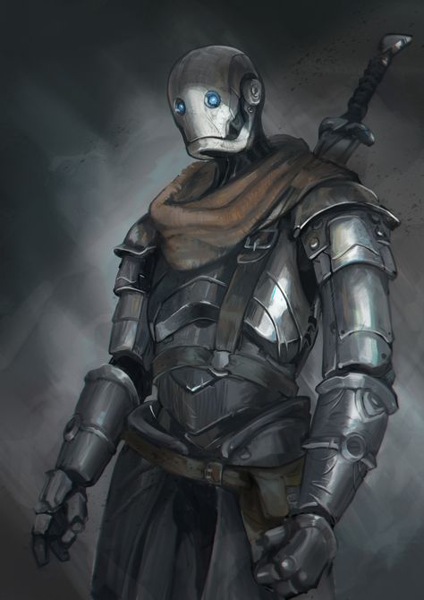 Dnd Construct, Warforged Paladin, Dnd Warforged, Dnd Fighter, Dnd Races, Heroic Fantasy, Arte Robot, Dungeons And Dragons Characters, Dnd Art