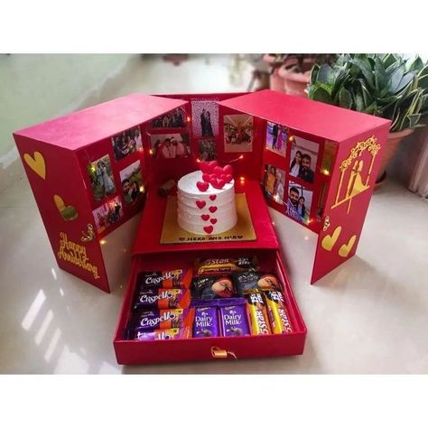 Surprise Box 😍 Surprise box with cake and chocolates ❤ Available for all occasion ✨💫 Dm for orders @crafting_with_zana #surprisebox#surprisegifts#surpriseyourlove#surpriseboxwithcakeandchocolates#trendingbox#newidea#introducing#chocolates#cakeslove#customise#affordable#lovestory Surprise Chocolate Box Gift Ideas, Surprise Cake Box Ideas, Chocolate Explosion Box Ideas, Diy Surprise Box, Aquarium Architecture, Instructional Materials, Hamper Ideas, Anniversary Gift Diy, Snap Story