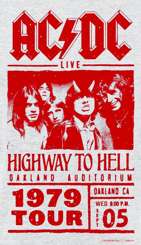 uiukyfkfh Ac/dc, Poster Rock, Music Concert Posters, Vintage Concert Posters, Rock Band Posters, Vintage Music Posters, Band Poster, Highway To Hell, Band Rock