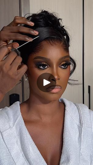 Soft Glam Hairstyles, Wedding Wig Hairstyles, Bridal Updo Black Women, Bridal Hair Styles For Black Women, Traditional Wedding Hairstyles, Hairstyle 360, Black Brides Hairstyles, Bride Hairstyles Updo, 360 Frontal Wig