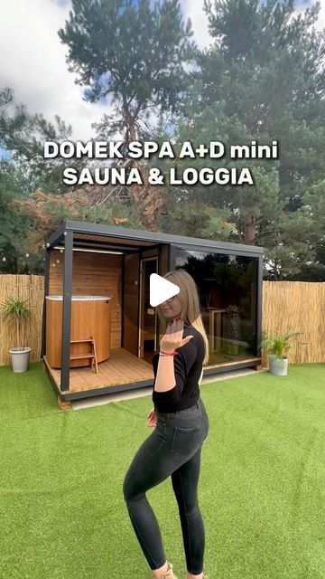 DOMKI SPA | BALIE | SAUNY | HOBBIT on Instagram: "🪵🏠DOMEK SPA A+D mini🏠🪵 

Sauna & Loggia 

🧡 KITRA 🧡

#sauna #spa #kitra #hot #domekspa #fyp #tube #cold #coldtube #domek #dc #dlaciebie" Mini Sauna Outdoor, Sauna Design Outdoor, Swim Spa Backyard Ideas, Modern Saunas, Shower Pods, Backyard Spa, Sauna Shower, House Concept, Sauna Design