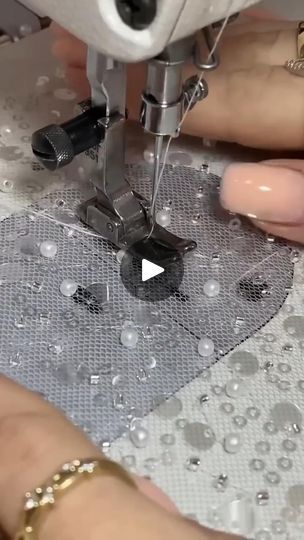 8.7K views · 80 reactions | Beaded fabrics This is how you sew SAFELY #beadedfabric #sewing #sewinghacks #sewingtips #pattern | Thisiskachi Sewing Machine Beading, Sewing Beaded Fabric, How To Sew Beads On Fabric Diy, Sewing Sequin Fabric, How To Sew Beads On Fabric, Glamorous Beaded Lace Sequin Fabric, Fabric Beads, Beaded Lace, Sewing Machine