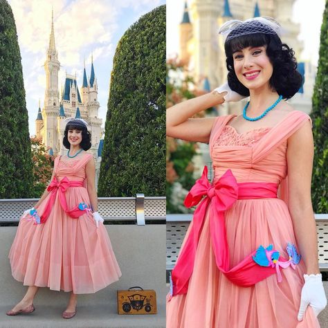 Cinderella Dapper Day, Dapper Day Cinderella, Drizella Disneybound, Cinderella Pink Dress Disneybound, Make It Pink Make It Blue Disneybound, Pink Cinderella Disneybound, Disney Christmas Dapper Day, Didny Worl, Cinderella Disneybound