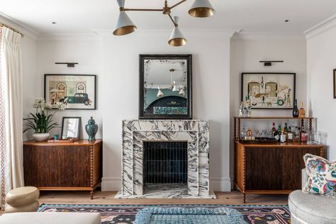 Barlow And Barlow, Red Backsplash, Parlor Room, Built In Banquette, Hotel Sheets, London Townhouse, 2023 Design, Townhouse Designs, London House