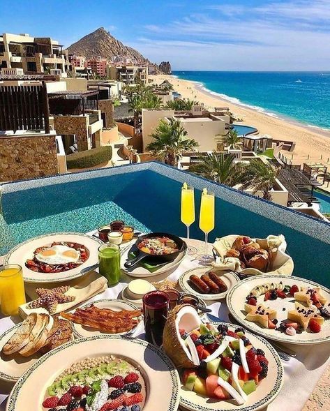 Luxury Resorts on Instagram: “Cabo San Lucas #Mexico ⠀ Photography by Unknown (DM for credit)” Breakfast With A View, Heavenly Places, Food Boards, Travel Savings, Rich Lifestyle, Destination Voyage, San Lucas, Cabo San Lucas, Cheap Travel