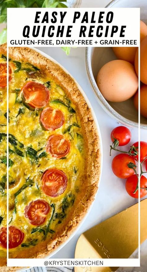 Aip Quiche, Paleo Quiche Recipes, Gf Quiche Recipes, Gluten Free Dairy Free Quiche, Gluten Free Quiche Crust, Gf Quiche, Dairy Free Quiche, Dairy Free Quiche Recipes, Gluten Free Quiche Recipes