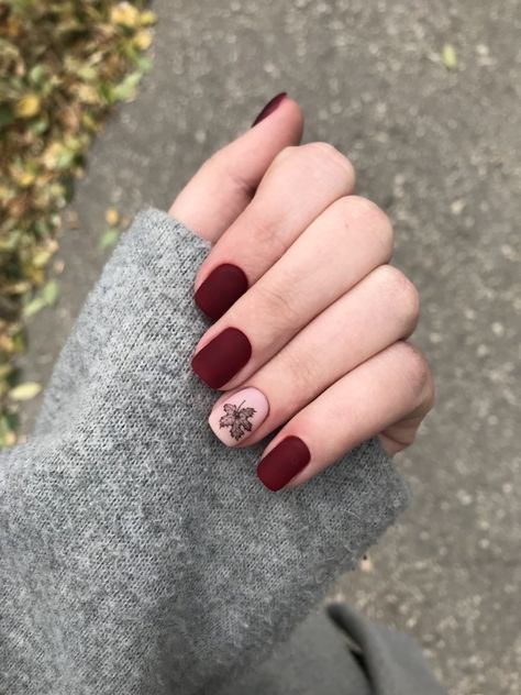 Maroon Nails, Subtle Nails, Matte Nails Design, Simple Gel Nails, Short Acrylic Nails Designs, Nails Desing, Girls Nails, Dream Nails, Short Acrylic Nails