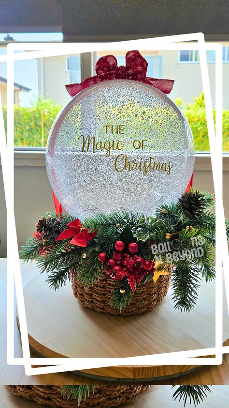 It will definitely start to feel a lot more like Christmas when you table setting is style with this bespoke snowball balloon displayed as Christmas decor. 

Conveniently delivered to you personally around Newcastle. 

#balloons #Xmas #table #tablesetting #decor #christmasdecor #ornament #festive #Tuesday #balloonsnbeyondau #Christmas #holiday #interior Christmas Balloon Gift Ideas, Christmas Bubble Balloons, Christmas Bobo Balloons, Christmas Balloon Bouquets, Christmas Bobo Balloon Ideas, Christmas Balloons Decorations, Christmas Balloon Centerpieces, Baloon Diy, Christmas Bubbles