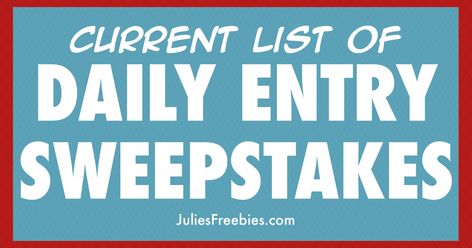 Daily Entry Sweepstakes & Giveaways - Julie's Freebies Grocery Gift Card, Earn Money Online Free, Instant Win Sweepstakes, Xbox Gift Card, Google Play Gift Card, Win Free Stuff, Martina Mcbride, Itunes Gift Cards, Game Tickets