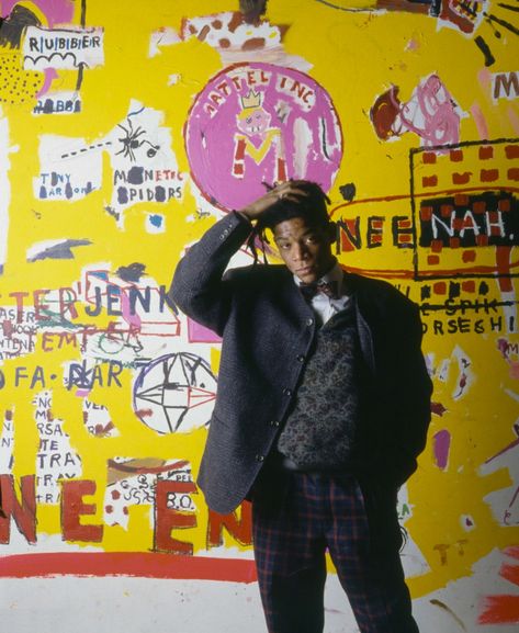 Eclectic Vibes on Tumblr Basquiat Graffiti, Jean Basquiat, Jm Basquiat, Art Teacher Outfits, Paris January, Basquiat Art, Wall Game, Night Sky Wallpaper, Lou Reed