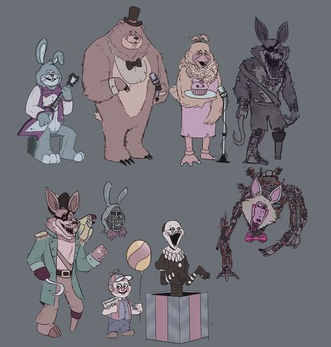 Fnaf Doodles, Fnaf Redesigns, Fnaf Designs, Mascot Horror, Fnaf Au, Fnaf Oc, Arte Indie, Animatronic Fnaf, Fnaf Movie