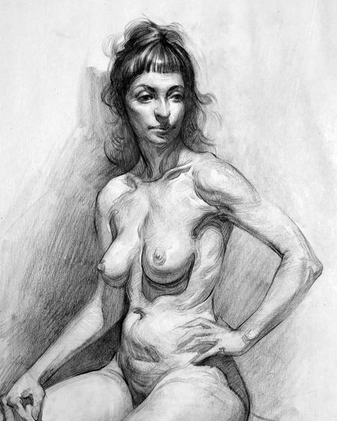 ArtStation - Female Figure Drawing, Stan Prokopenko Male Figure Drawing, Body Image Art, Human Body Drawing, Life Drawing Reference, Human Figure Sketches, Nude Artwork, Female Drawing, Body Sketches, Human Anatomy Drawing