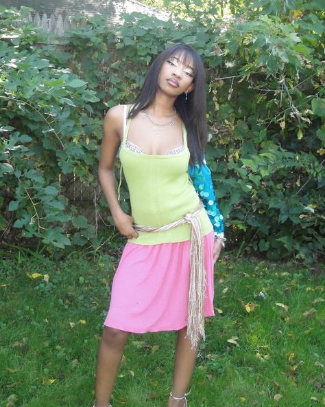 keep me in your mind. #2000s Dress Over Pants 2000s, 2000s Dress Up, 2000s Fashion Summer, Actual Y2k, 2000s Dresses, Mind Dump, Outfit Dump, Dress With Jeans, 2000s Dress