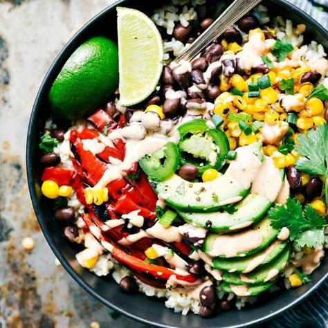 Mexican Street Corn Burrito Bowls Fresh Mozzarella Salad, Healthy Mexican Food, Healthy Burrito Bowl, Turkey Breast Crockpot, Beet And Goat Cheese, Healthy Bowl, Crockpot Turkey, Healthy Mexican, Burrito Bowls