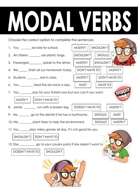 Model Verbs Worksheet, Model Verbs, Modal Verbs Activities Fun, Modal Verbs Grammar Lessons, Modal Verbs Worksheets, Modal Verbs Exercises, Modal Verbs Permission, English Modal Verbs, Modal Verbs Worksheets With Answers