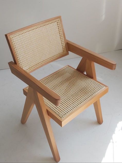 Solihiya Dining Chair, Solihiya Chair, Diy Wooden Chair, Rattan Chair Living Room, Scandinavian Interior Bedroom, Kursi Outdoor, Wood Chair Design, Balcony Chairs, Wooden Sofa Set Designs