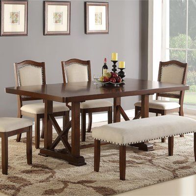 Small Table And Chairs, Dining Furniture Makeover, Rustic Dining Furniture, Set Meja Makan, Formal Dining Set, Wooden Dining Table, Formal Dining Tables, Cool Ideas, Dining Table Design