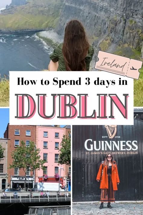 3 Days in Dublin, Ireland Dublin 2 Day Itinerary, 2 Days In Dublin, Dublin Day Trips, Day Trips From Dublin, Dublin Travel Guide, Europe 2023, Dublin Ireland Travel, Dublin Travel, Ireland Travel Guide