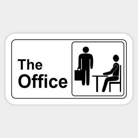 The Office Phone Case, The Office Stickers Printable, Office Stickers, The Office Stickers, The Office Show, Stickers Cool, Office Logo, Preppy Stickers, Inspiration Logo Design