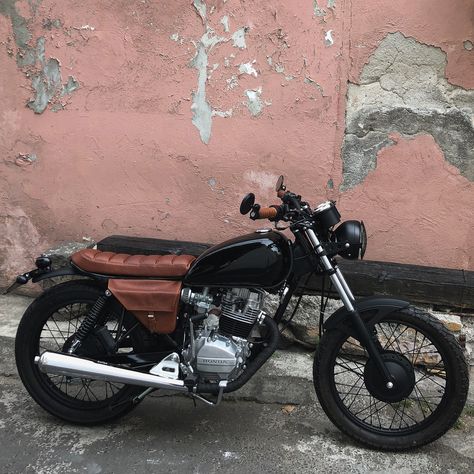 125cc Cafe Racer, Honda Bike, Honda Cg125, Triumph Cafe Racer, Cafe Racer Moto, Honda Scrambler, Tracker Motorcycle, Motorcross Bike, Мотоциклы Cafe Racers