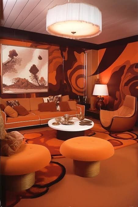 rick james’ house - (1979) 70s House Exterior, Groovy Interiors, Vintage Maximalist Decor, Groovy Room, 70s Interior Design, 70s House, 70s Interior, Rick James, Retro Interior Design