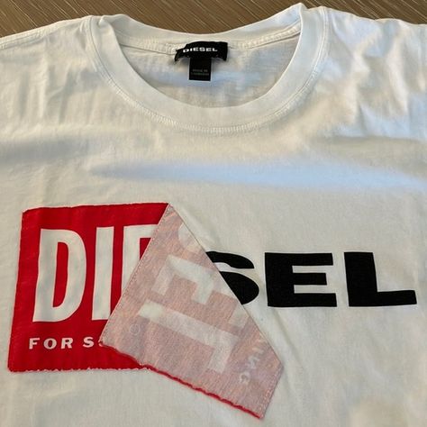 2 Men’s Diesel white T-Shirts White T Shirts, Diesel Men, The Medium, White Tshirt, Stain, T Shirts, For Sale, T Shirt, Fashion Tips