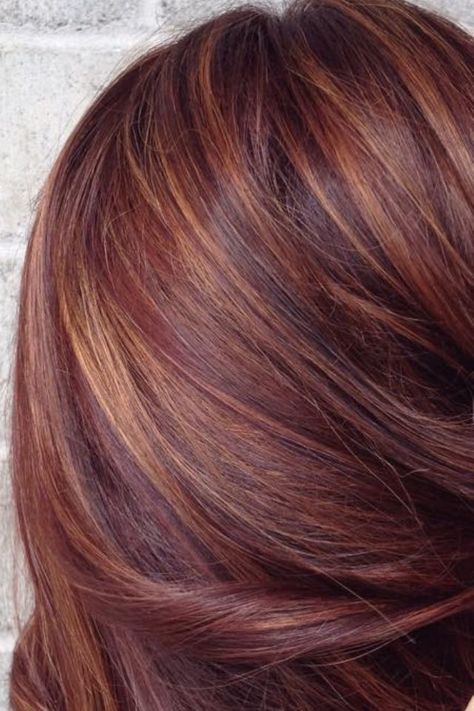 Hair Color Pastel, Hair Color Auburn, Copper Hair Color, Beautiful Red Hair, Red Highlights, Peinados Fáciles Para Cabello Corto, Hair Color And Cut, Auburn Hair, Brown Hair With Highlights