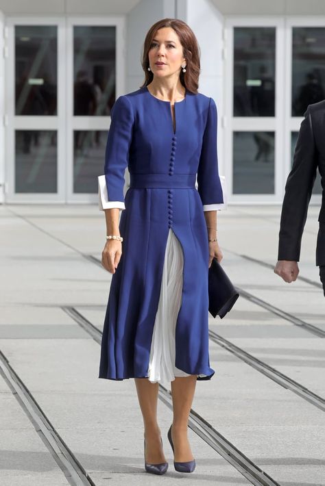 When She Effortlessly Pulled Off ~Royal~ Blue Queen Of Denmark, Kroonprinses Mary, Denmark Fashion, Crown Princess Mary Of Denmark, Arizona Muse, 7 October, Mary Donaldson, Princess Mary Of Denmark, Mary Of Denmark