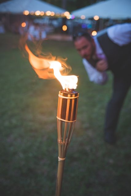 Tiki Torch aisle Tulum Party, Fire Torch, Outdoor Torches, Rustic Beach Wedding, River Rat, Olympic Torch, Wedding Arbour, Tiki Torches, 16 Birthday