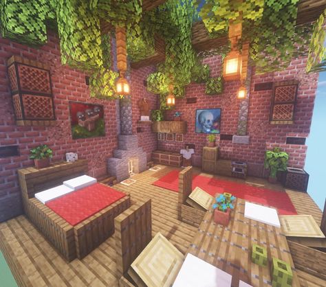 Kugio - Minecraft Builder on Instagram: “Re-Post of a build I made a couple of months ago, you have posted it before but i have removed it since. Who remembers it though? 👀🔥 •••••…” Kpop Minecraft Builds, Minecraft Bedroom Ideas Game, Interior Design Minecraft, Bedroom Minecraft, Memes Minecraft, Construction Minecraft, Minecraft Decoration, Mc Ideas, Gamer Stuff