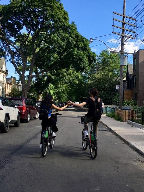 Cycling Date Aesthetic, Biking Together Couple, Biking Couple Aesthetic, Bike Date Aesthetic, Couple Bike Aesthetic, Bike Couple Aesthetic, Bike Riding Couple, Biking Date, Bike Ride Date