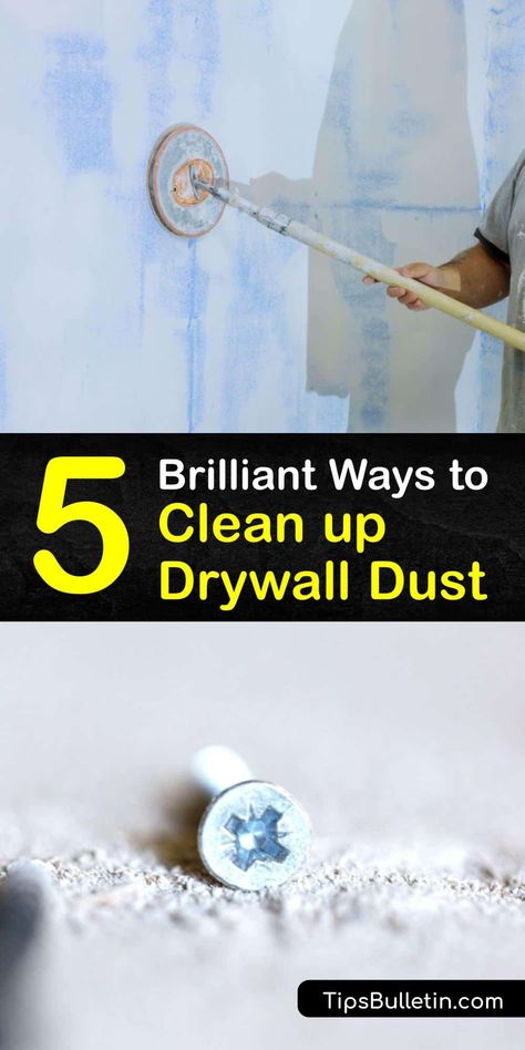 After sanding a joint compound, fine dust particles land on the floor and baseboards. To clean up drywall, utilize a shop vac, damp cloth, and a box fan. After you remodel, vacuuming is one of the best ways to remove dust. #howto #clean #drywall #dust Hanging Drywall, Sand Floor, Sheet Rock, Drywall Mud, Cleaning Wood Floors, Plank Ceiling, Washing Walls, Clean Sheets, Shop Vacuum